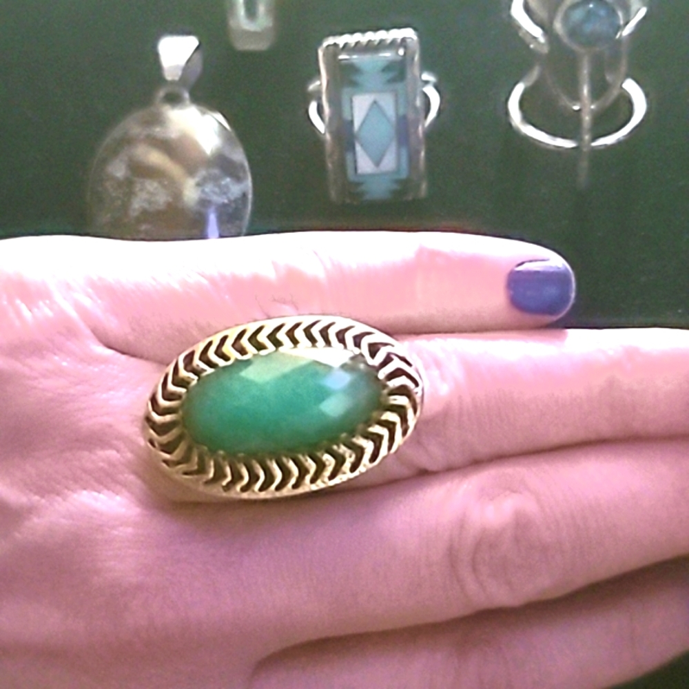 Sterling Gemstone Rings and Dragon's Blood Pendant
